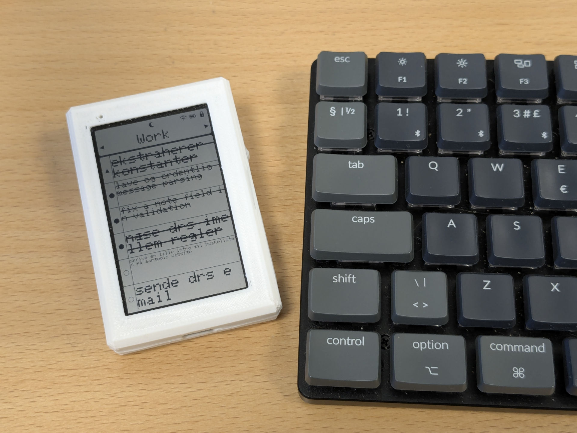 A functional prototype of the flying checklist